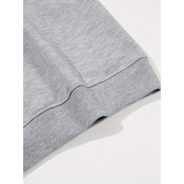 [Christmas Oversized Hoodie] Christmas-Themed Oversized Hoodie, Women's Plus Size Spring and Autumn Round Neck Casual Sweatshirt
