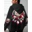 Plus Size - Women'S Plus Size Floral Print Hoodie - Soft, Comfortable Long Sleeve with Pockets, Casual Brown Pullover for All-Season Wear, Casual Wear Hoodie | Floral Print Hoodie | Soft Fabric Hoodie