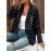 Elegant Plus Size Floral Lace Long Sleeve Open Front Blazer for Women - Stylish and Chic Clothing