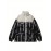Women's Fashion Outdoor Softshell Jacket With Unique Letter Pattern, High Collar, Autumn/Winter Sports Style