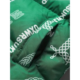 Women's Fashion Outdoor Softshell Jacket With Unique Letter Pattern, High Collar, Autumn/Winter Sports Style