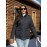 Women's Plus Size Casual Jacket - Warm, Solid Color with Pockets, Non-Stretch Polyester for Fall/Winter